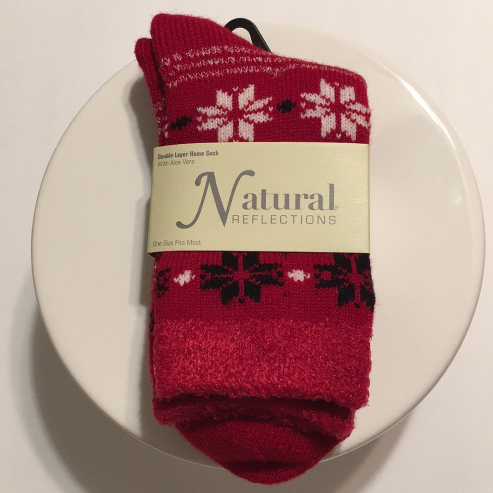 ❤️🎅CABELA’S🎅NATURAL REFLECTIONS❤️DOUBLE LAYER HOME SOCK-ONE SIZE FITS MOST.